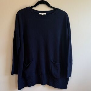 J. Jill Purejill Elements Midnight Blue Women's Tunic Sweater